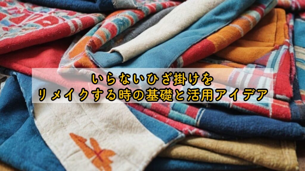 いらないひざ掛けをリメイクする時の基礎と活用アイデア