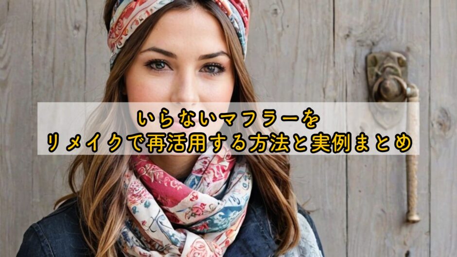 いらないマフラーをリメイクで再活用する方法と実例まとめ