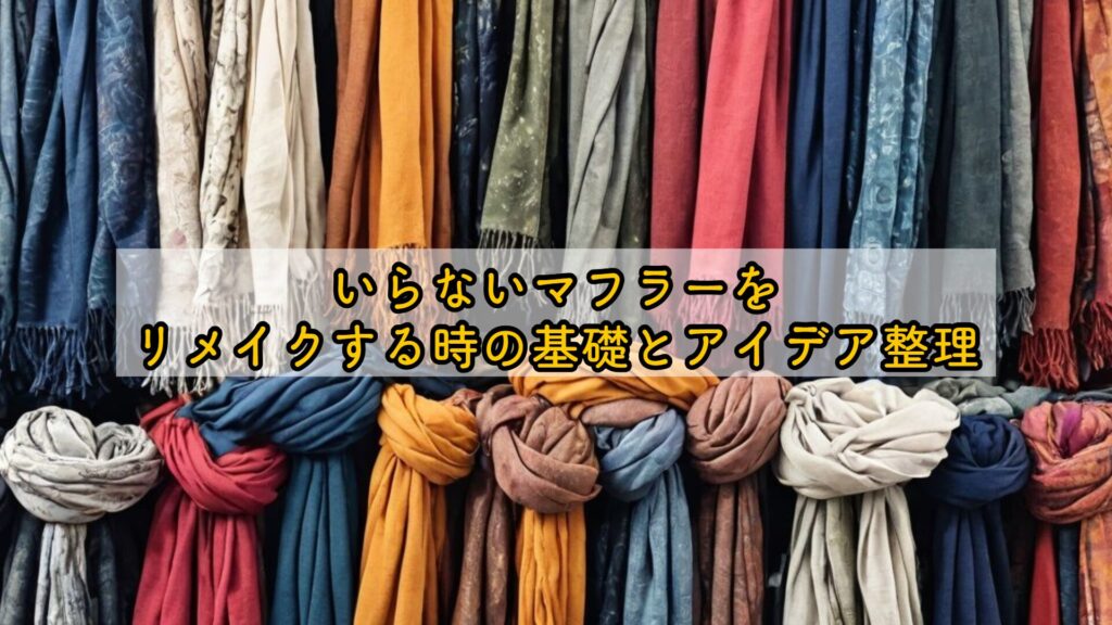 いらないマフラーをリメイクする時の基礎とアイデア整理