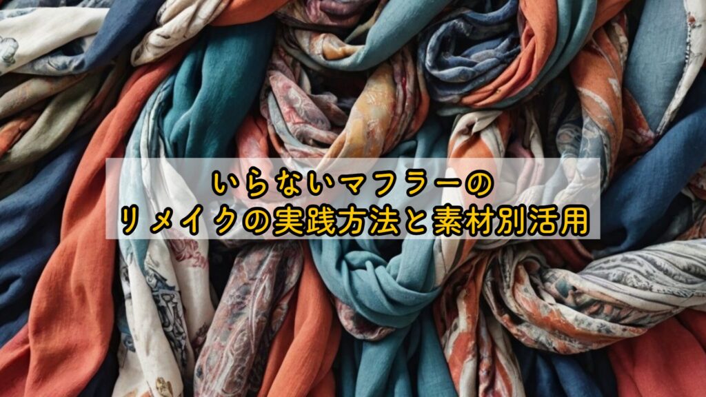 いらないマフラーのリメイクの実践方法と素材別活用