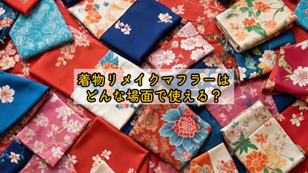 着物リメイクマフラーはどんな場面で使える？