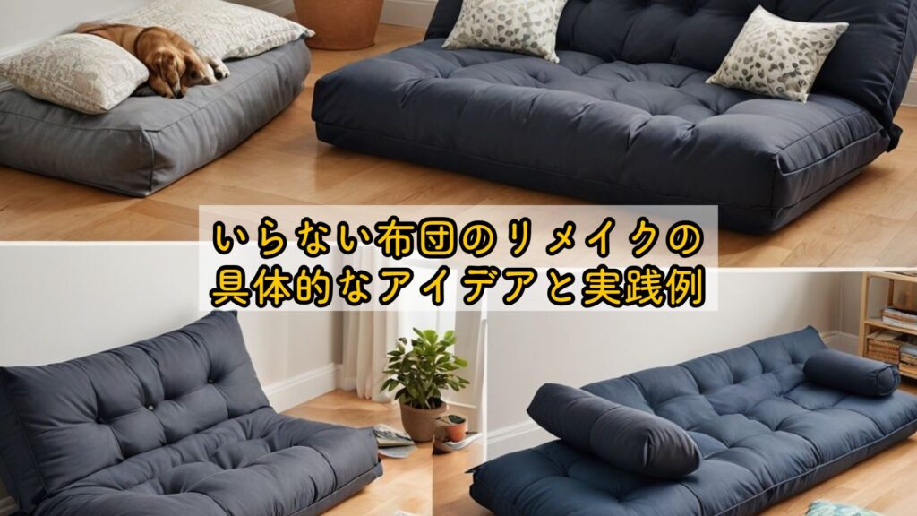 いらない布団のリメイクの具体的なアイデアと実践例