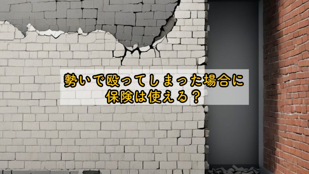 勢いで殴ってしまった場合に保険は使える?