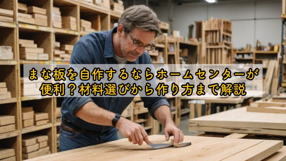まな板を自作するならホームセンターが便利？材料選びから作り方まで解説