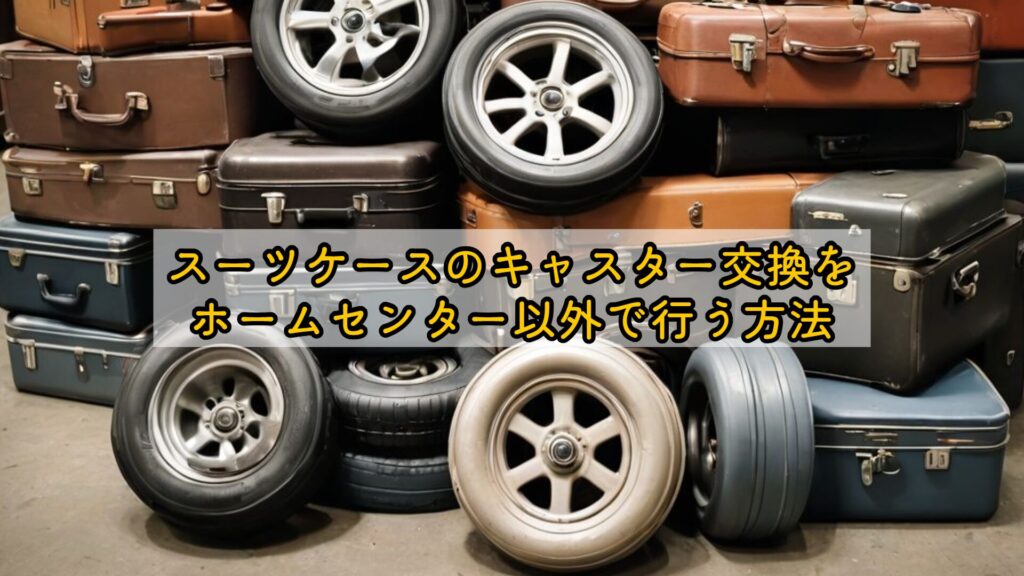スーツケースのキャスター交換をホームセンター以外で行う方法