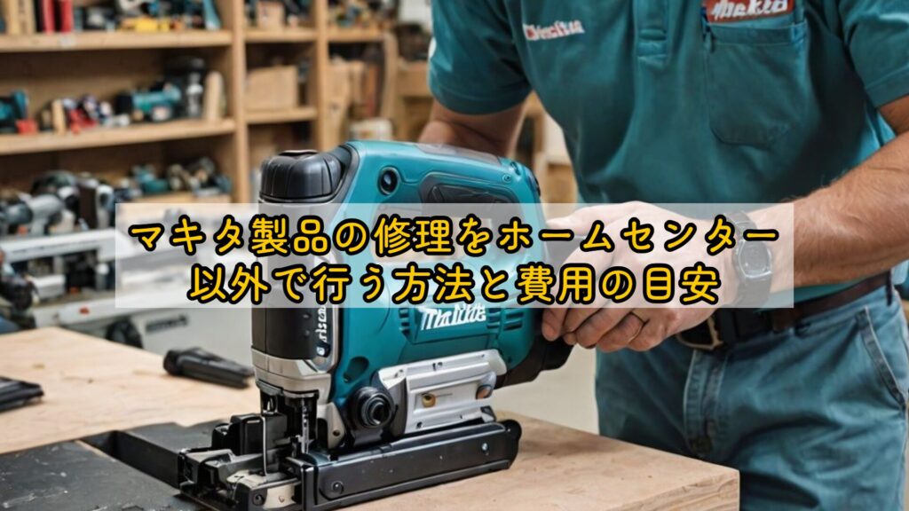 マキタ製品の修理をホームセンター以外で行う方法と費用の目安