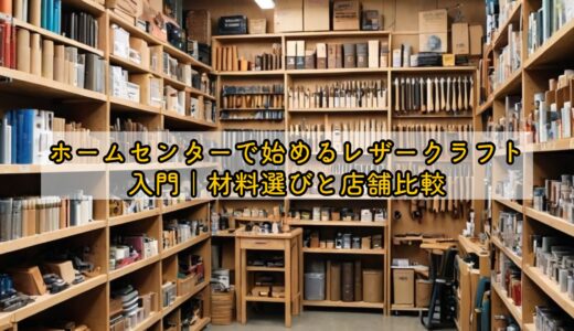 ホームセンターで始めるレザークラフト入門｜材料選びと店舗比較