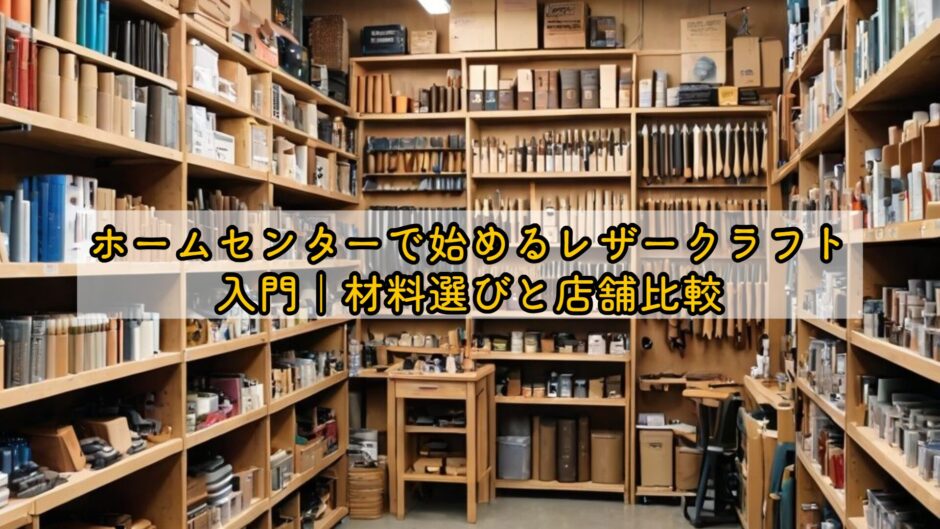 ホームセンターで始めるレザークラフト入門｜材料選びと店舗比較