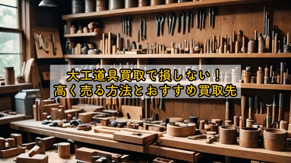 大工道具買取で損しない！高く売る方法とおすすめ買取先