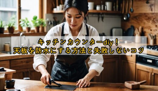 キッチンカウンターdiy！天板を防水にする方法と失敗しないコツ