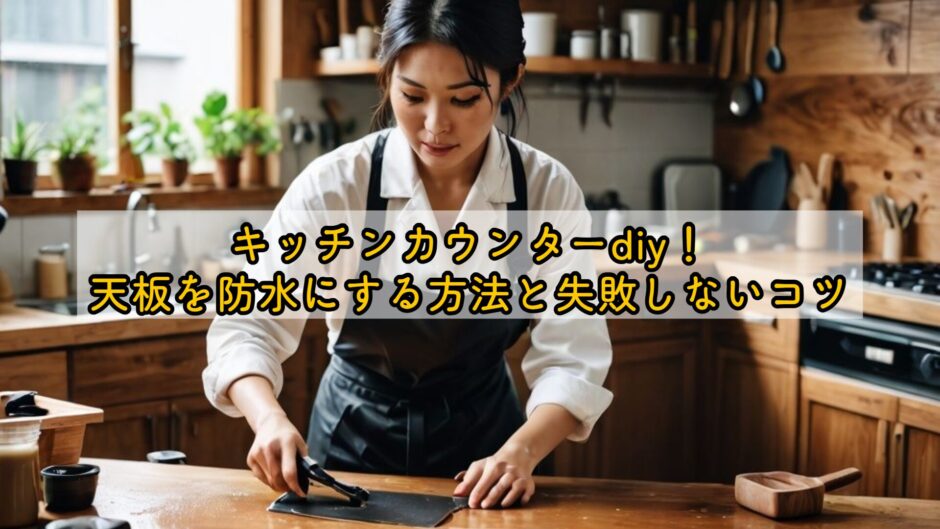 キッチンカウンターdiy！天板を防水にする方法と失敗しないコツ