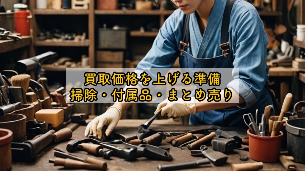 買取価格を上げる準備：掃除・付属品・まとめ売り