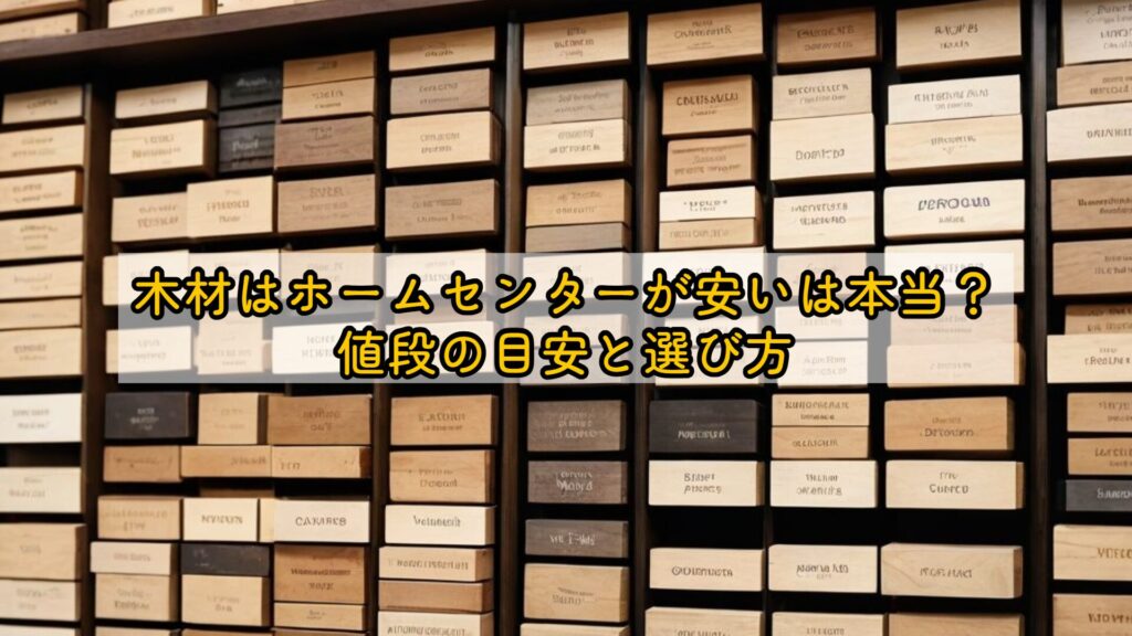 木材はホームセンターが安いは本当？値段の目安と選び方