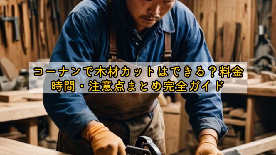 コーナンで木材カットはできる？料金・時間・注意点まとめ完全ガイド