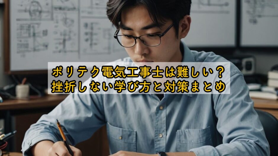 ポリテク電気工事士は難しい？挫折しない学び方と対策まとめ