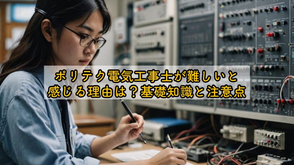 ポリテク電気工事士が難しいと感じる理由は？基礎知識と注意点