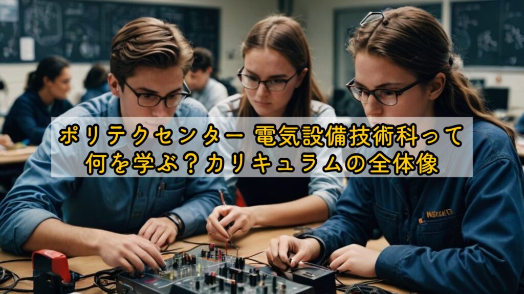 ポリテクセンター 電気設備技術科って何を学ぶ？カリキュラムの全体像