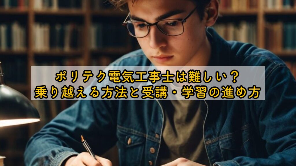 ポリテク電気工事士は難しい？乗り越える方法と受講・学習の進め方