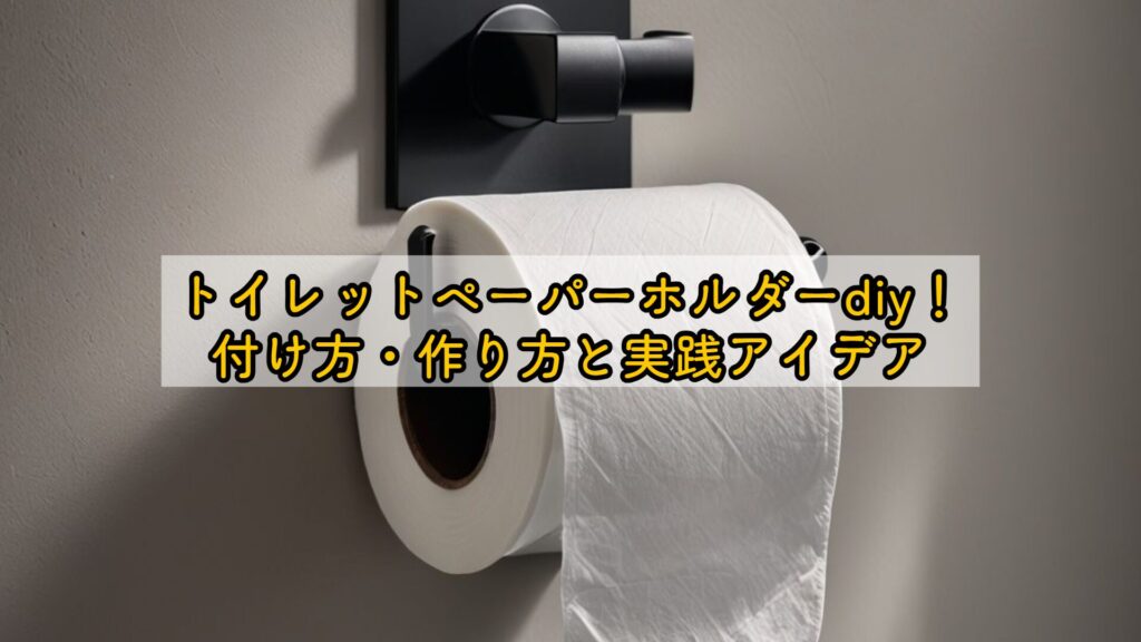 トイレットペーパーホルダーdiy！付け方・作り方と実践アイデア