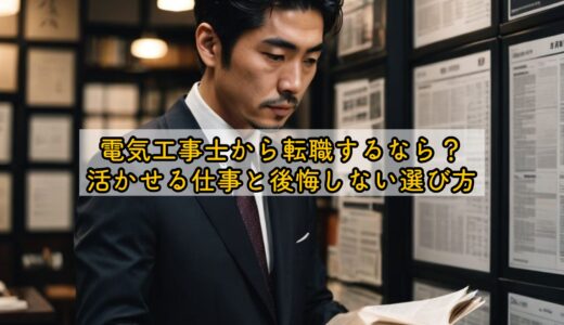電気工事士から転職するなら？活かせる仕事と後悔しない選び方