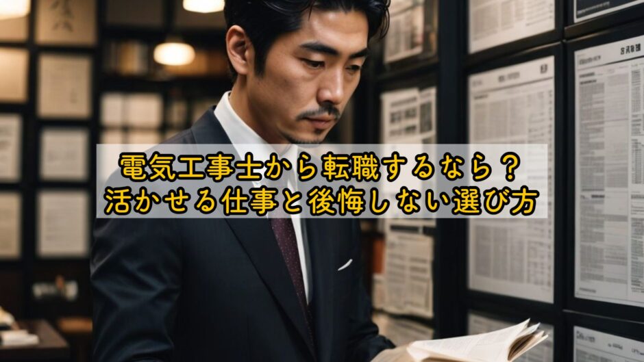 電気工事士から転職するなら？活かせる仕事と後悔しない選び方