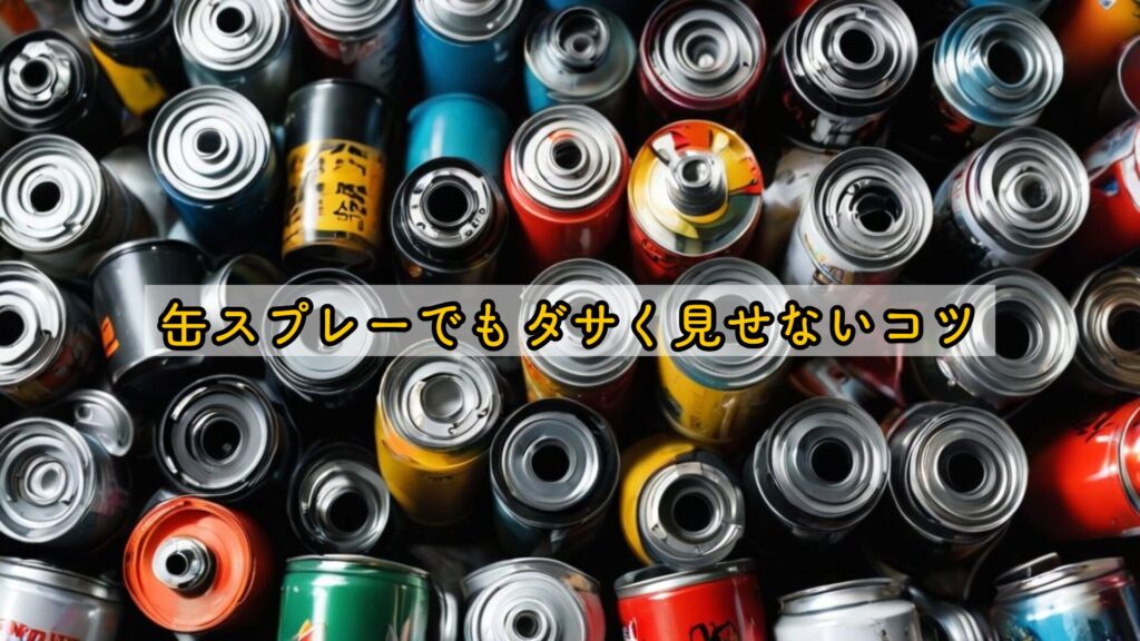 缶スプレーでもダサく見せないコツ