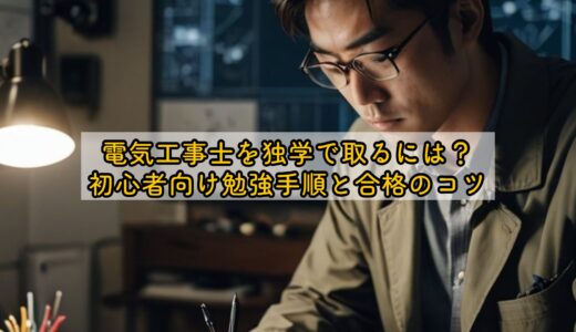 電気工事士を独学で取るには？初心者向け勉強手順と合格のコツ