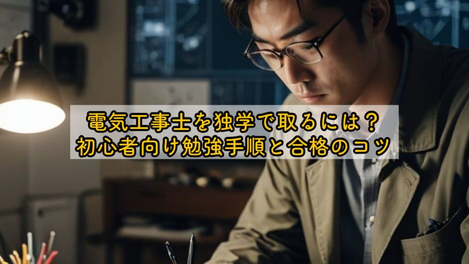 電気工事士を独学で取るには？初心者向け勉強手順と合格のコツ