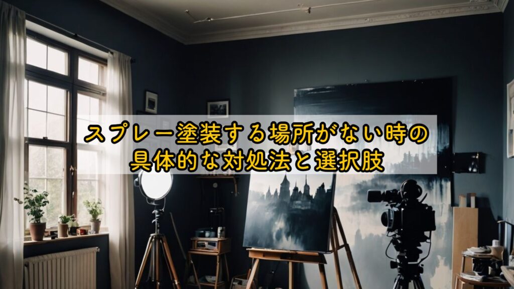 スプレー塗装する場所がない時の具体的な対処法と選択肢