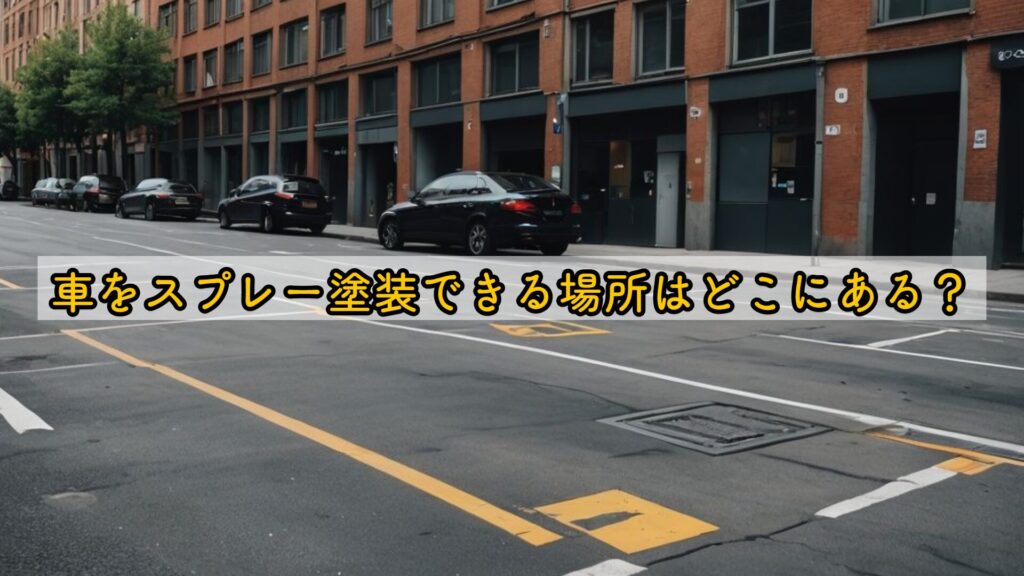 車をスプレー塗装できる場所はどこにある？