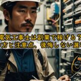 電気工事士は副業で稼げる？始め方と注意点、後悔しない選び方