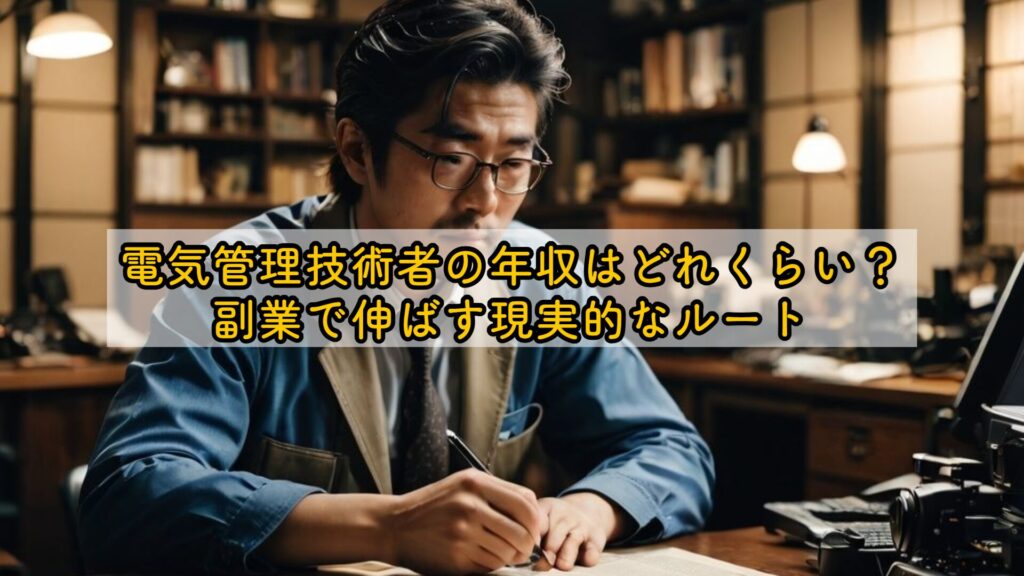 電気管理技術者の年収はどれくらい？副業で伸ばす現実的なルート