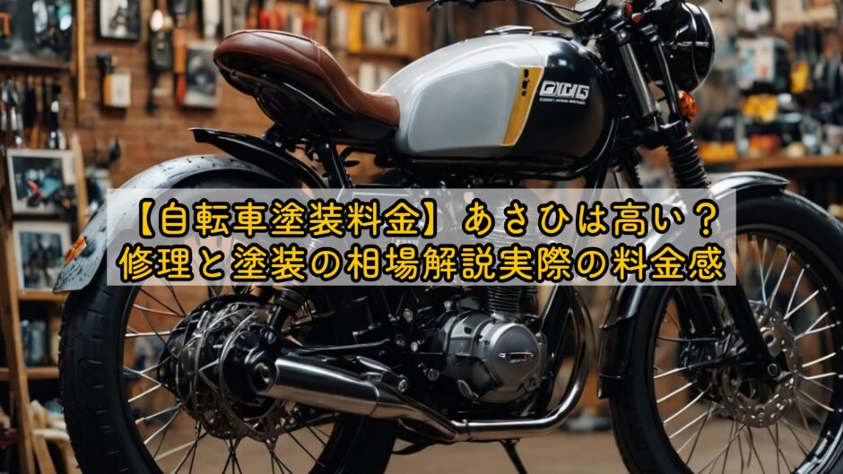 【自転車塗装料金】あさひは高い？修理と塗装の相場解説実際の料金感