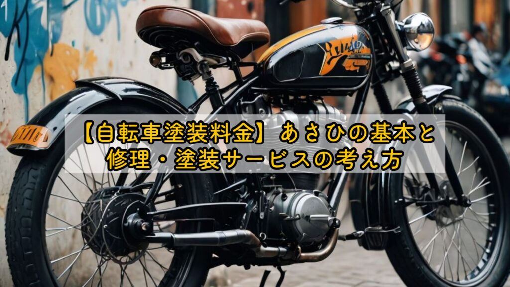 【自転車塗装料金】あさひの基本と修理・塗装サービスの考え方