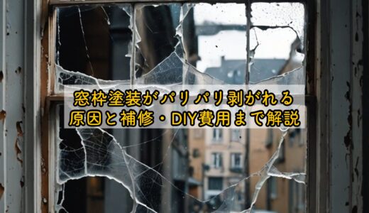窓枠塗装がパリパリ剥がれる原因と補修・DIY費用まで解説
