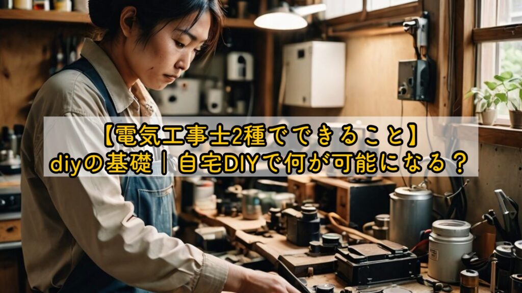 【電気工事士2種でできること】diyの基礎|自宅DIYで何が可能になる?