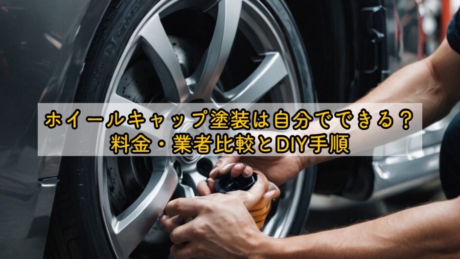ホイールキャップ塗装は自分でできる？料金・業者比較とDIY手順