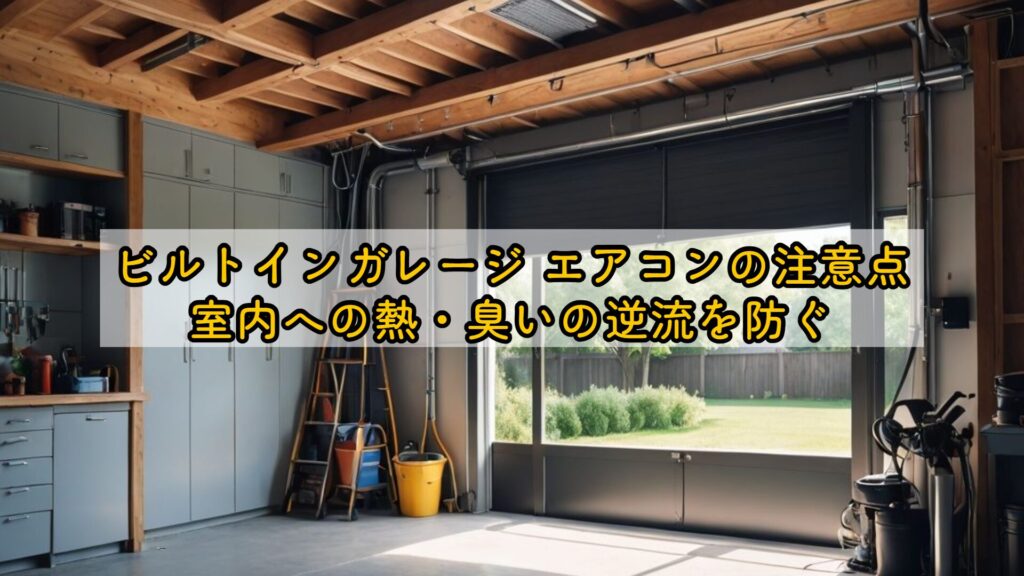 ビルトインガレージ エアコンの注意点｜室内への熱・臭いの逆流を防ぐ