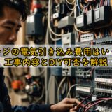 ガレージの電気引き込み費用はいくら？工事内容とDIY可否を解説