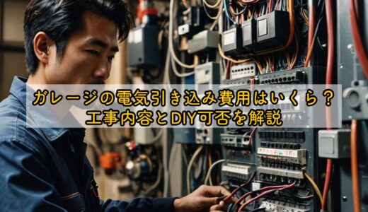 ガレージの電気引き込み費用はいくら？工事内容とDIY可否を解説
