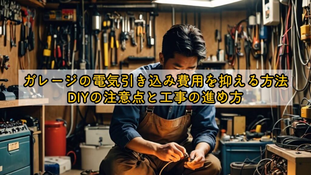 ガレージの電気引き込み費用を抑える方法:DIYの注意点と工事の進め方
