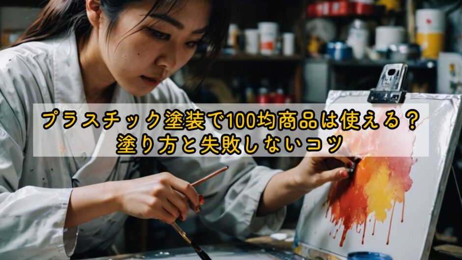 プラスチック塗装で100均商品は使える？塗り方と失敗しないコツ