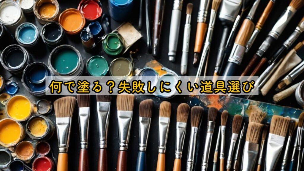 何で塗る？失敗しにくい道具選び