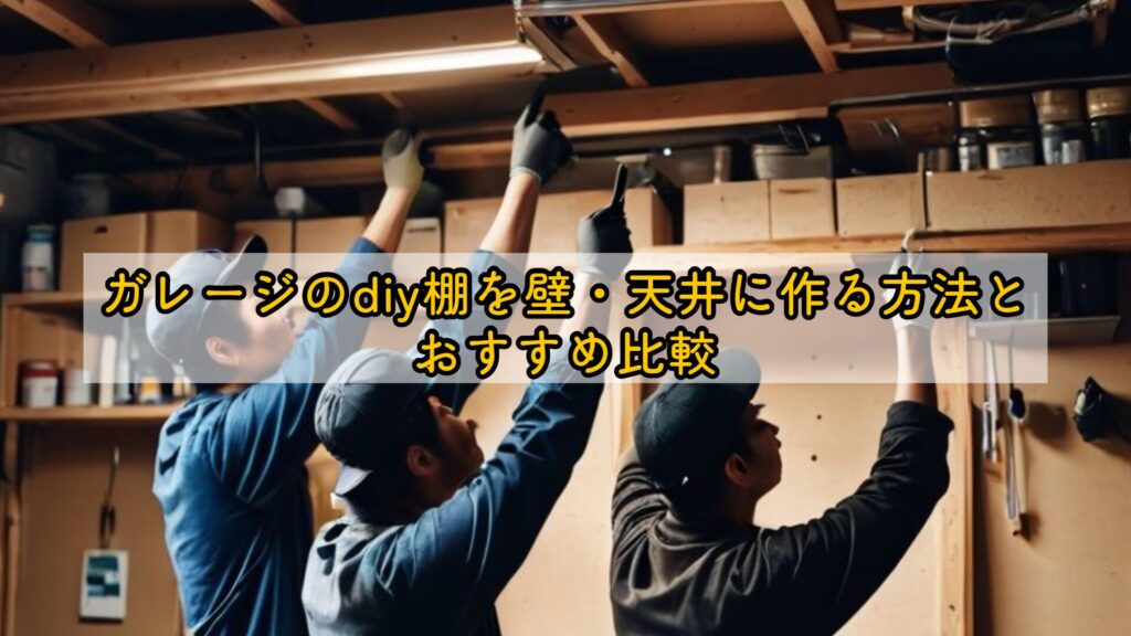 ガレージのdiy棚を壁・天井に作る方法とおすすめ比較