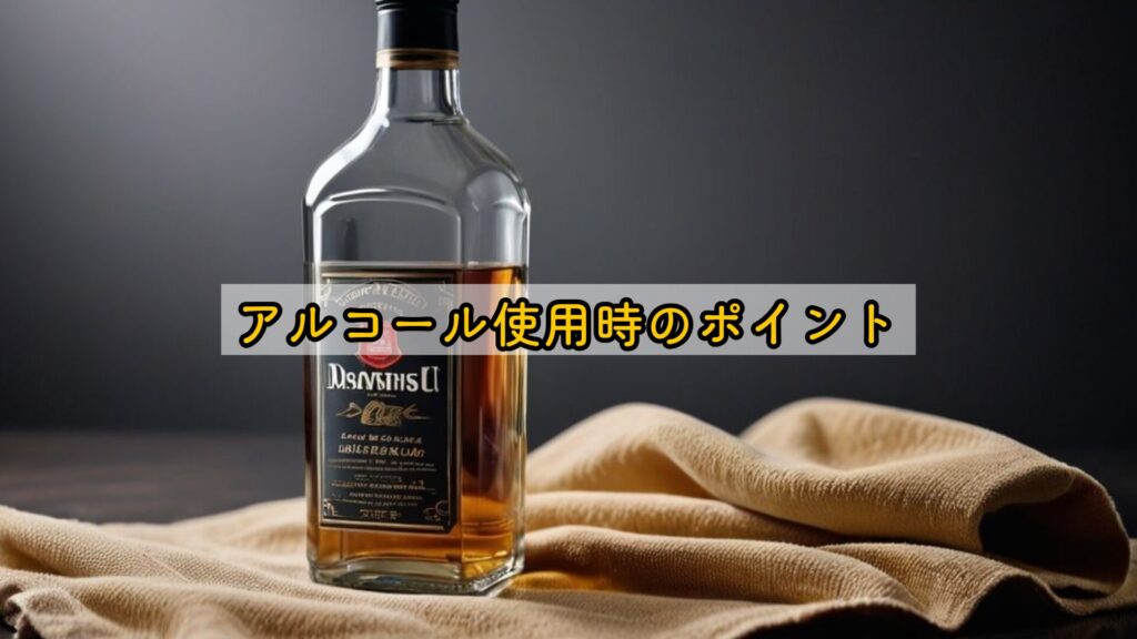 アルコール使用時のポイント
