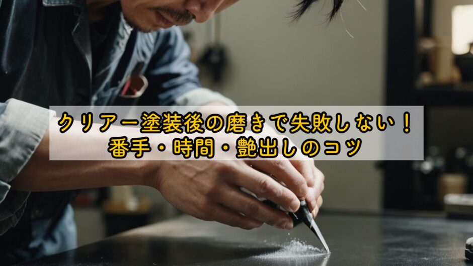 クリアー塗装後の磨きで失敗しない！番手・時間・艶出しのコツ