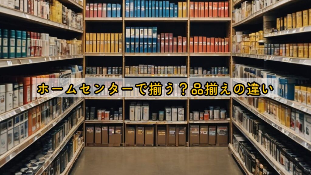 ホームセンターで揃う？品揃えの違い