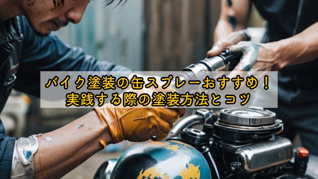 バイク塗装の缶スプレーおすすめ！実践する際の塗装方法とコツ