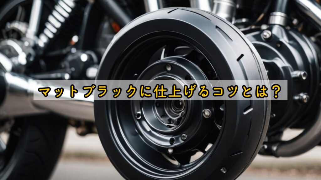 マットブラックに仕上げるコツとは？