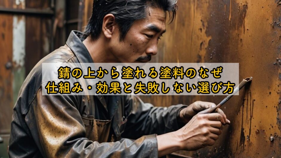 錆の上から塗れる塗料はなぜ塗れる？仕組み・効果と失敗しない選び方
